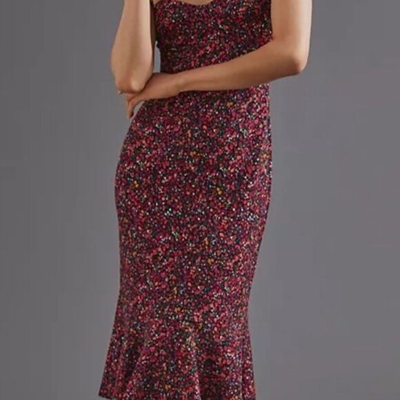 Hutch Pink Midi Dress with Elegant Design - Picture 1 of 10